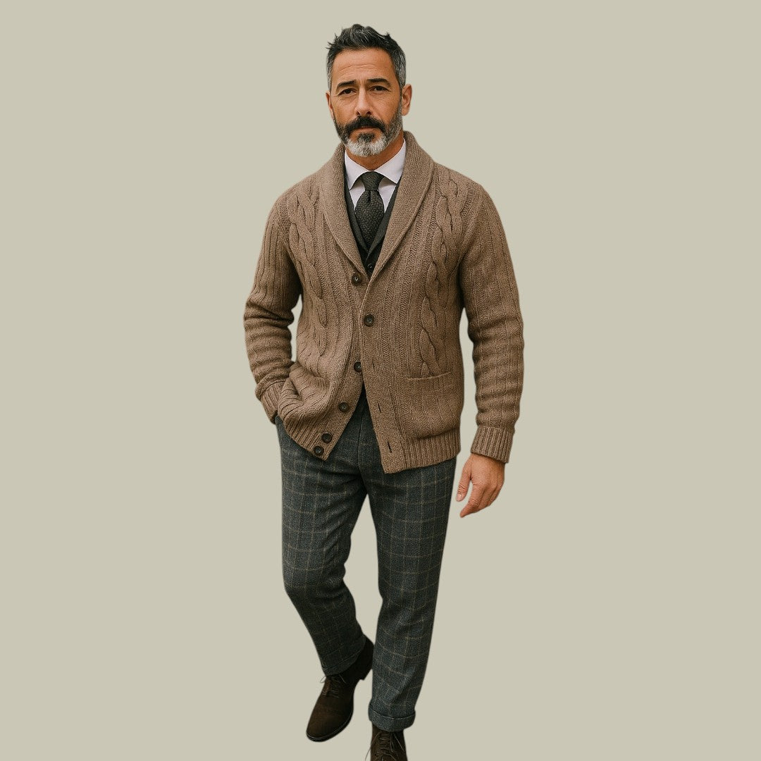 Mens Knitted Cardigan