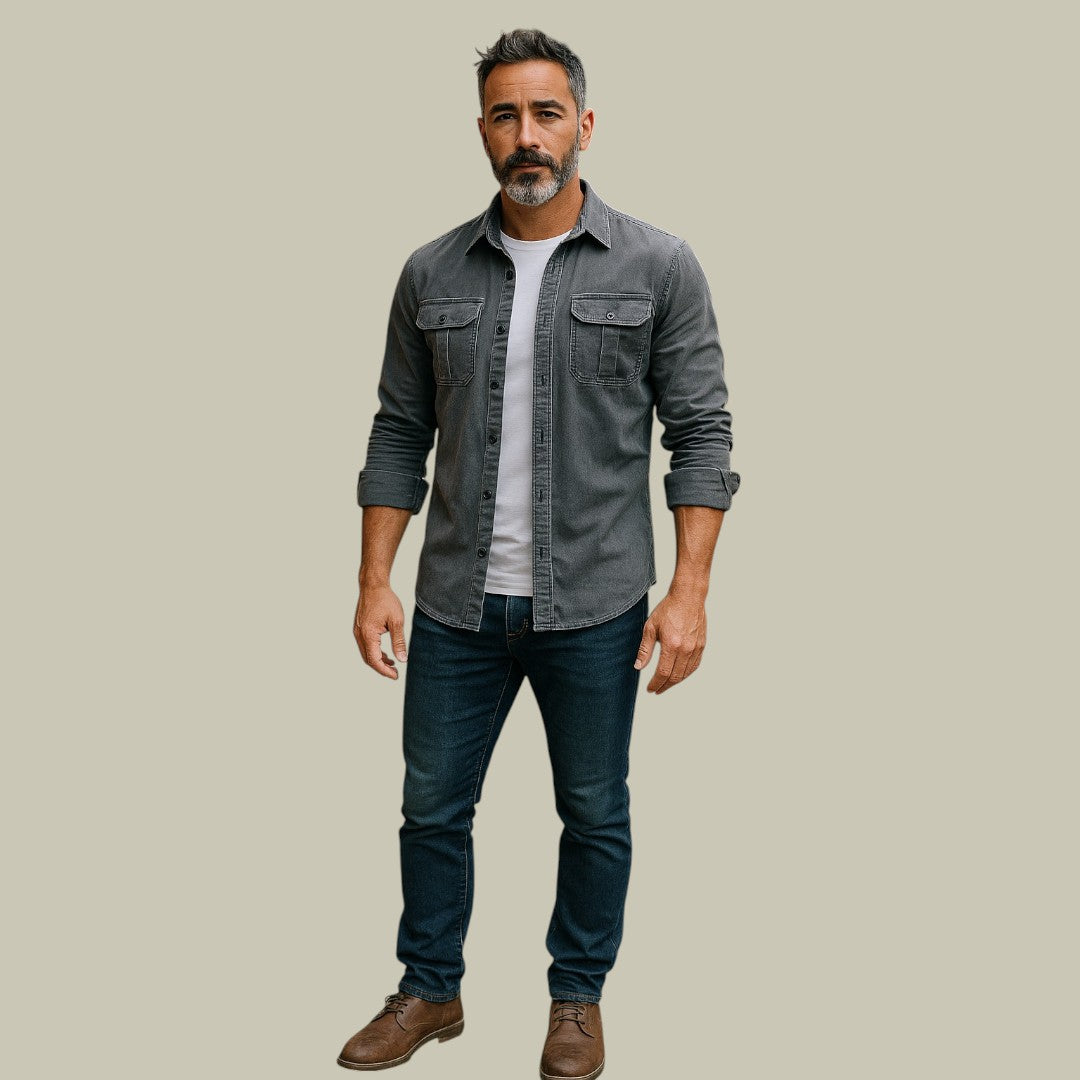 Mens Corduroy Casual Shirt