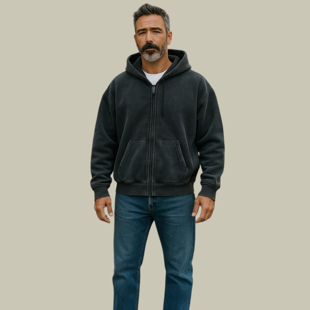 Mens Oversized Zipped Hoodie