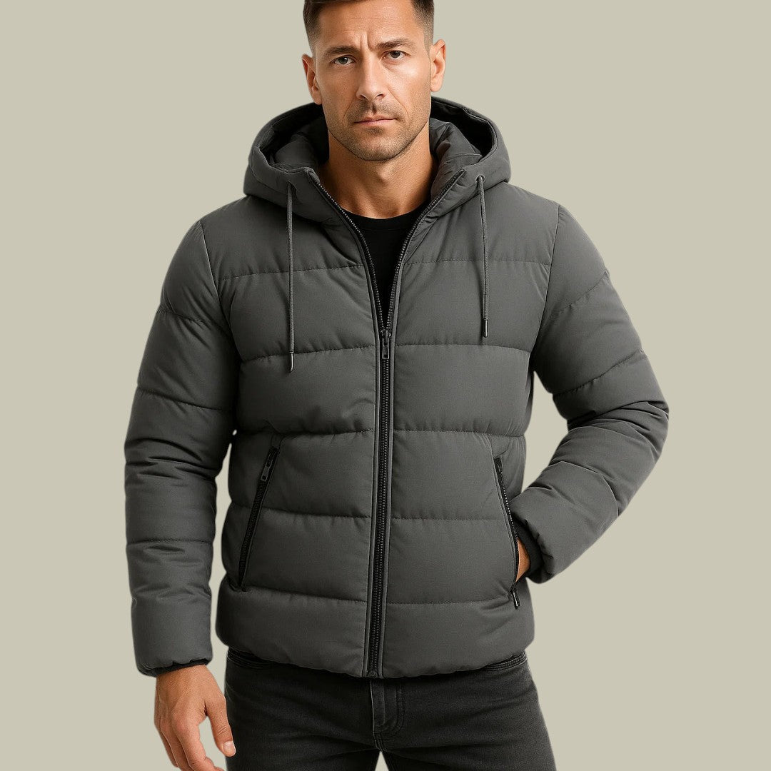Mens Winter Jacket Puffer Hooded