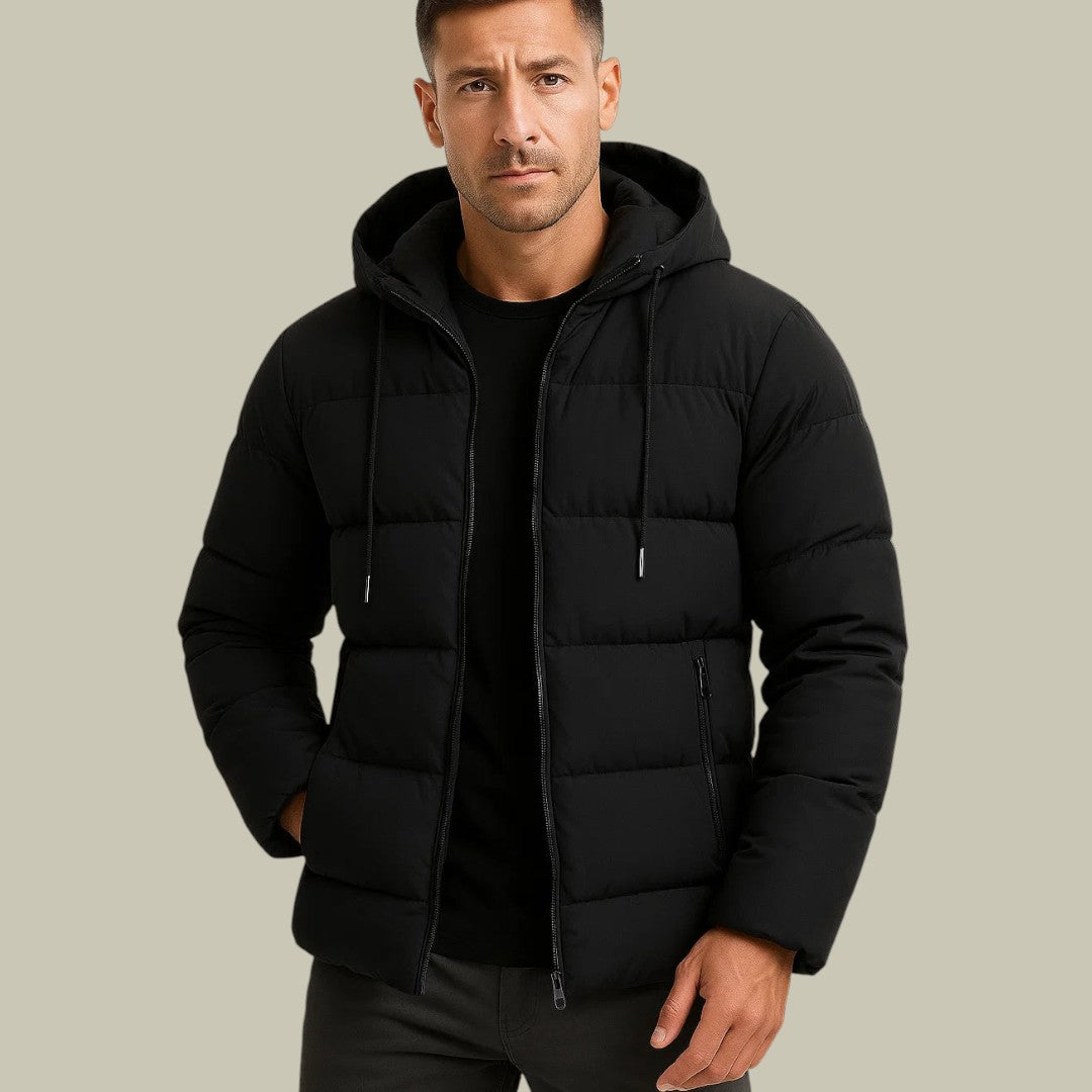 Mens Winter Jacket Puffer Hooded