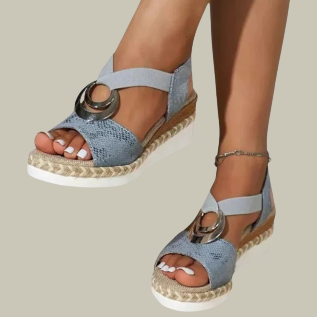 Women's Stretch Platform Espadrille Sandals