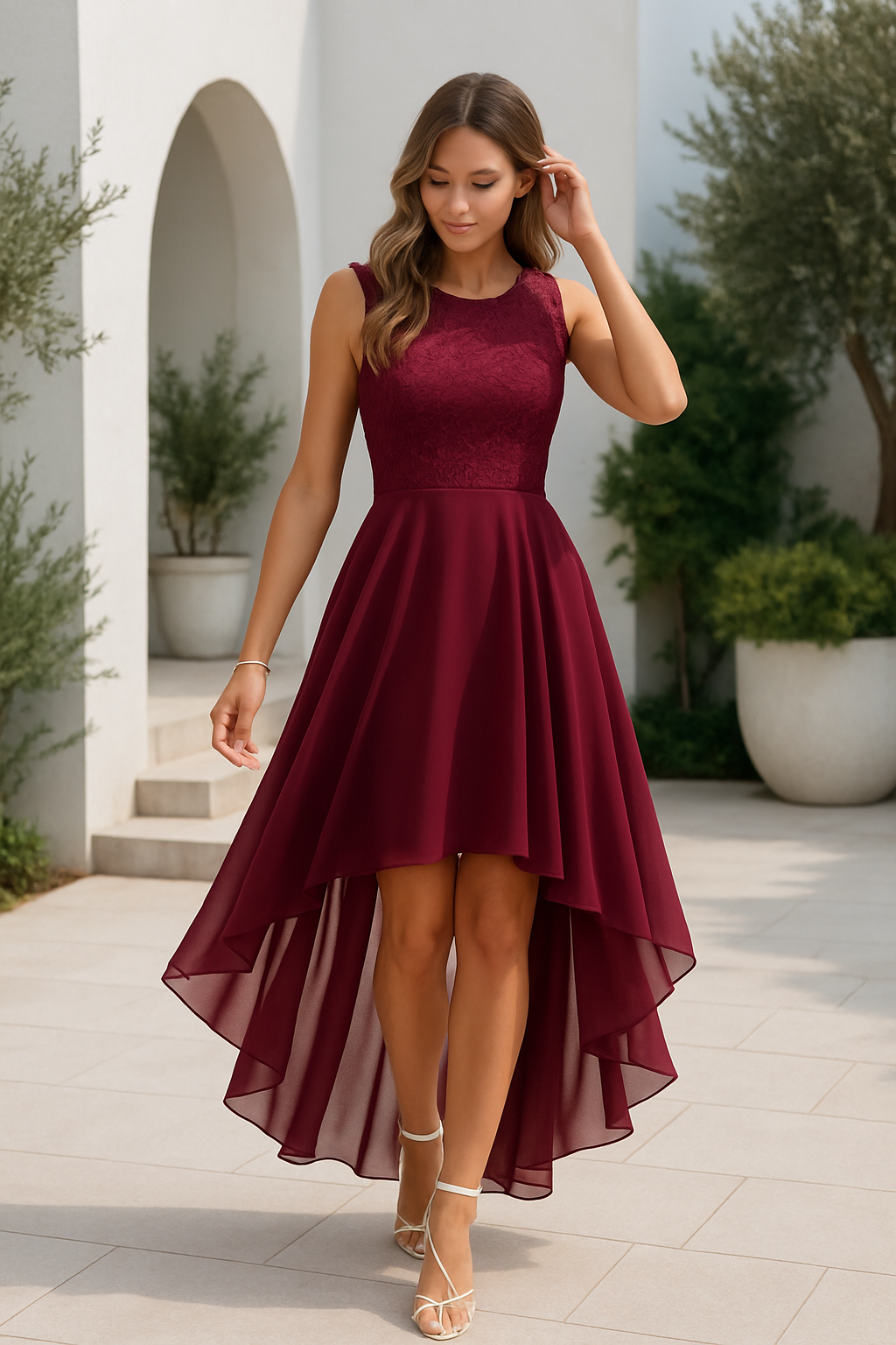 Jenna | Women Wedding Guest High Low Dress 1
