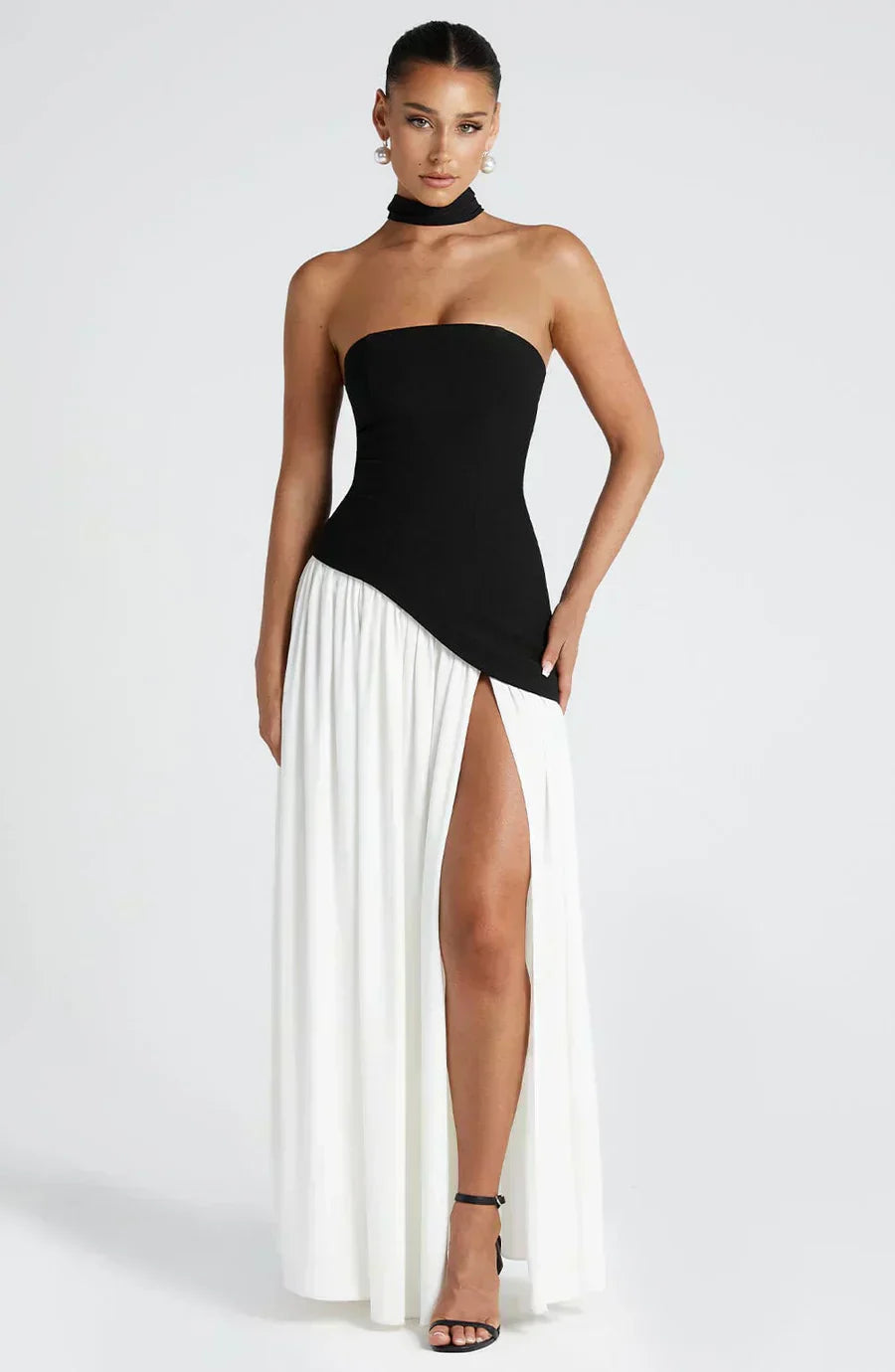 Julia | Women Wedding Guest Asymmetric Maxi Dress 3