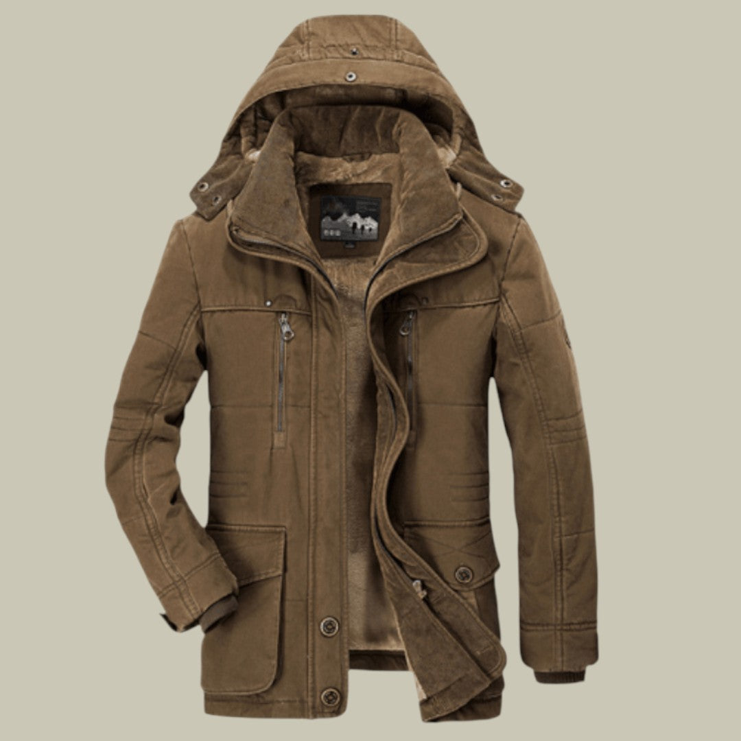 Mens Warm Winter Jacket Hooded