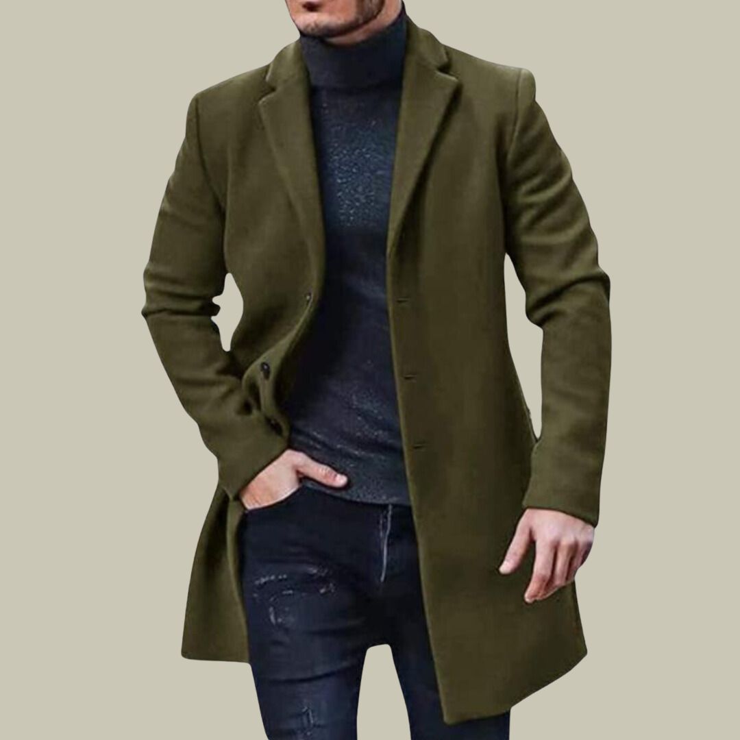 Mens Old Money Long Coat