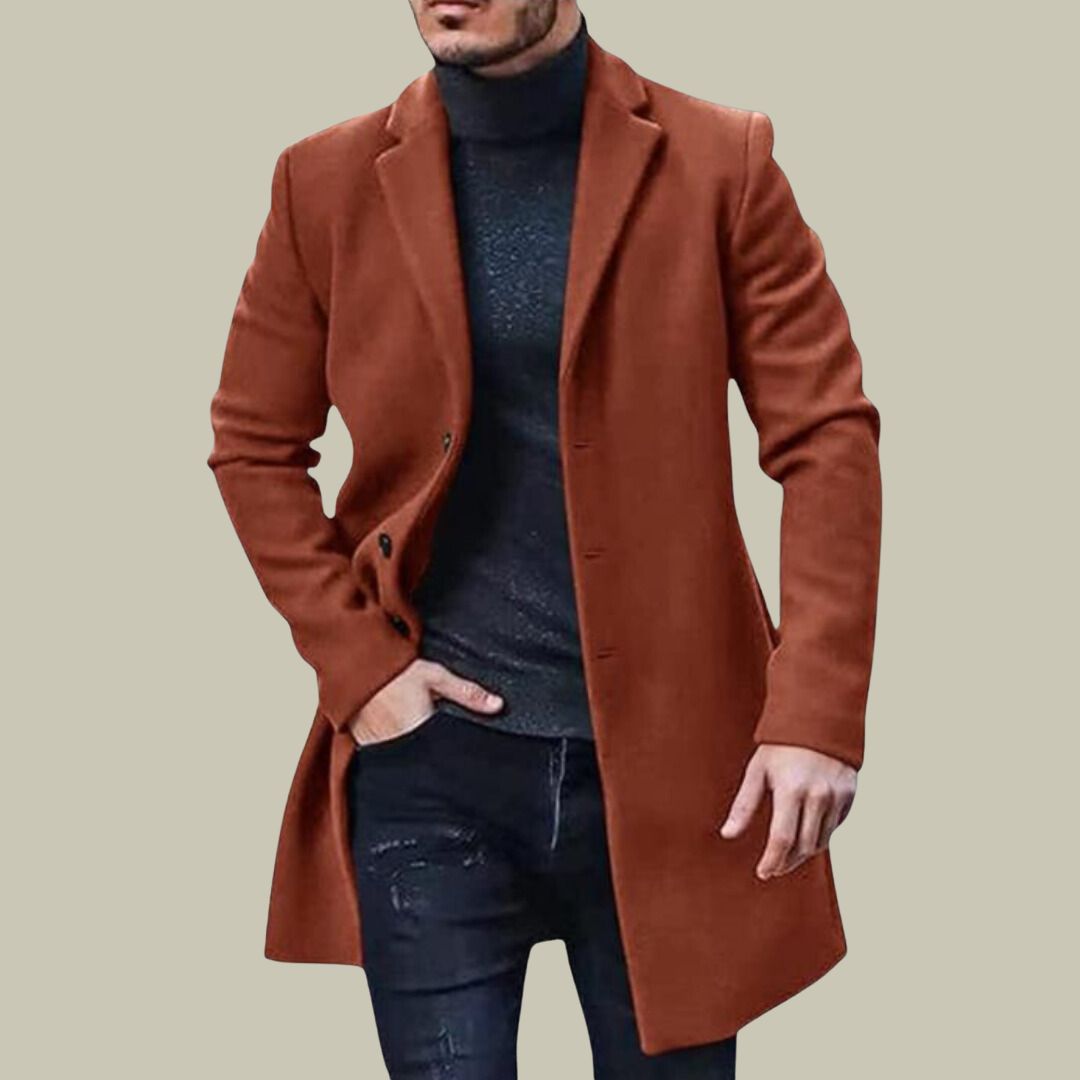 Mens Old Money Long Coat