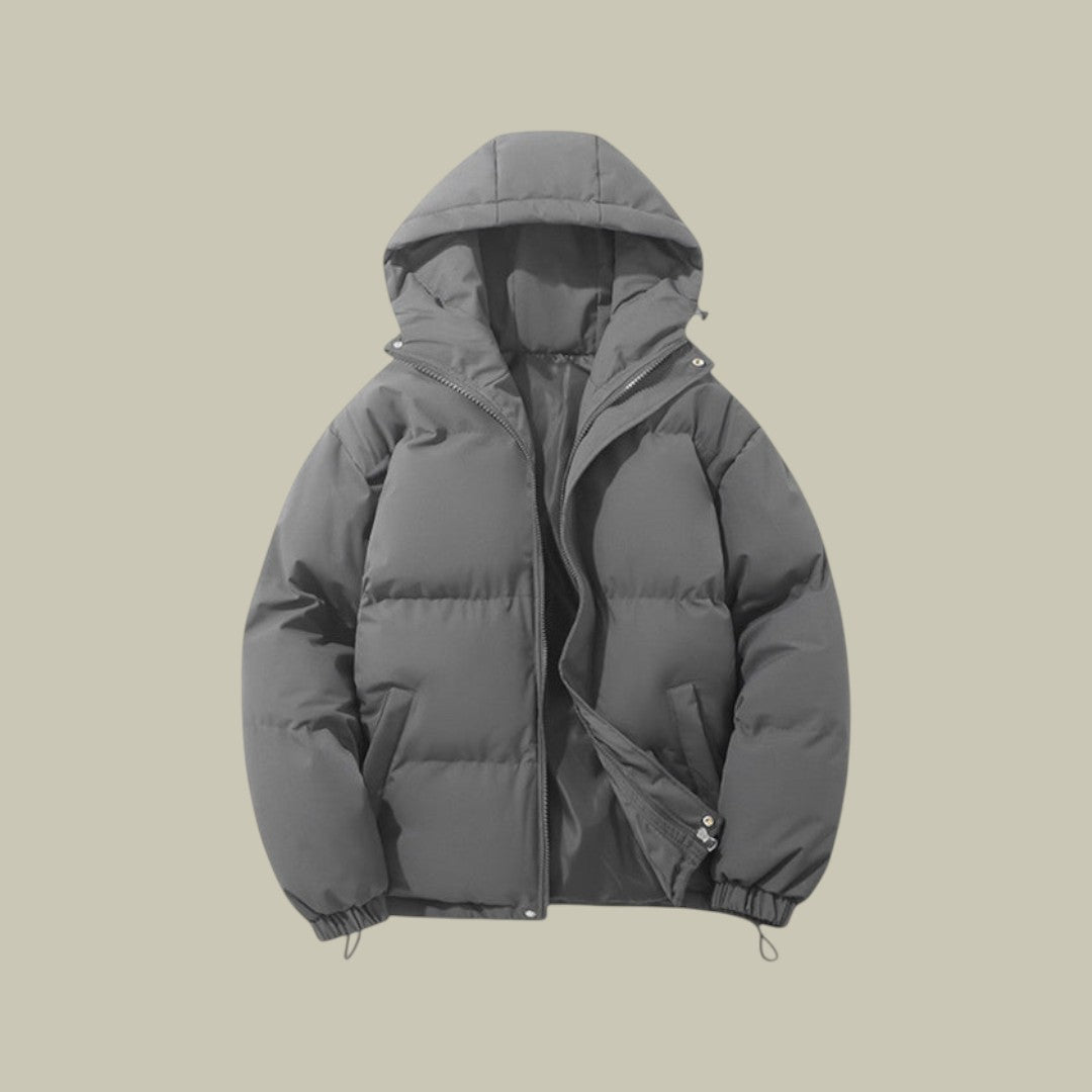 Mens Puffer Jacket Hooded Padded