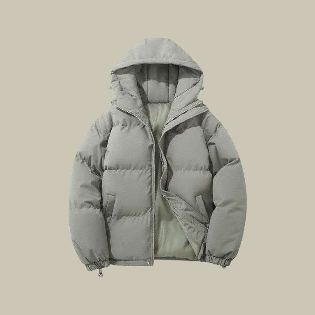 Mens Puffer Jacket Hooded Padded