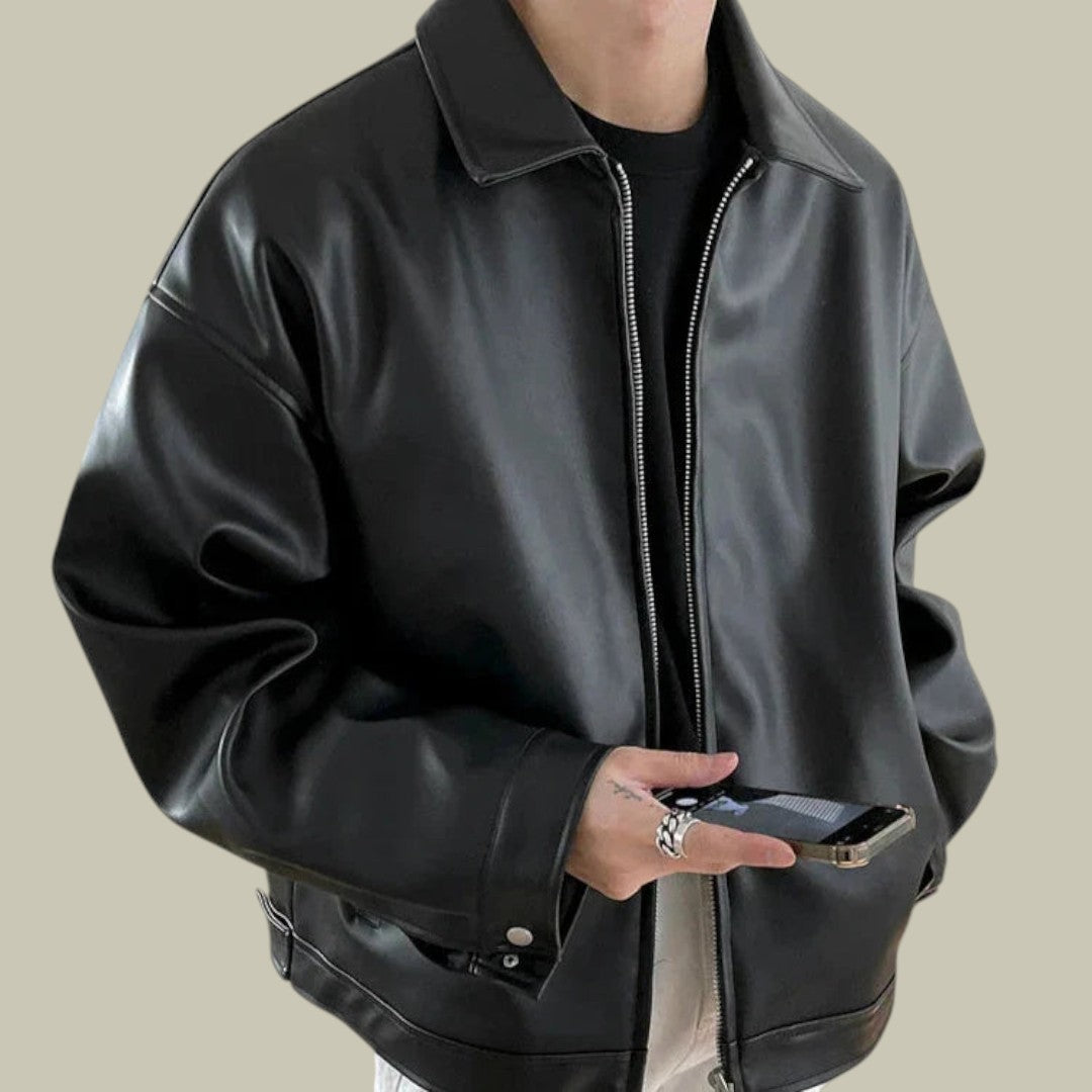 Mens Oversized Leather Jacket