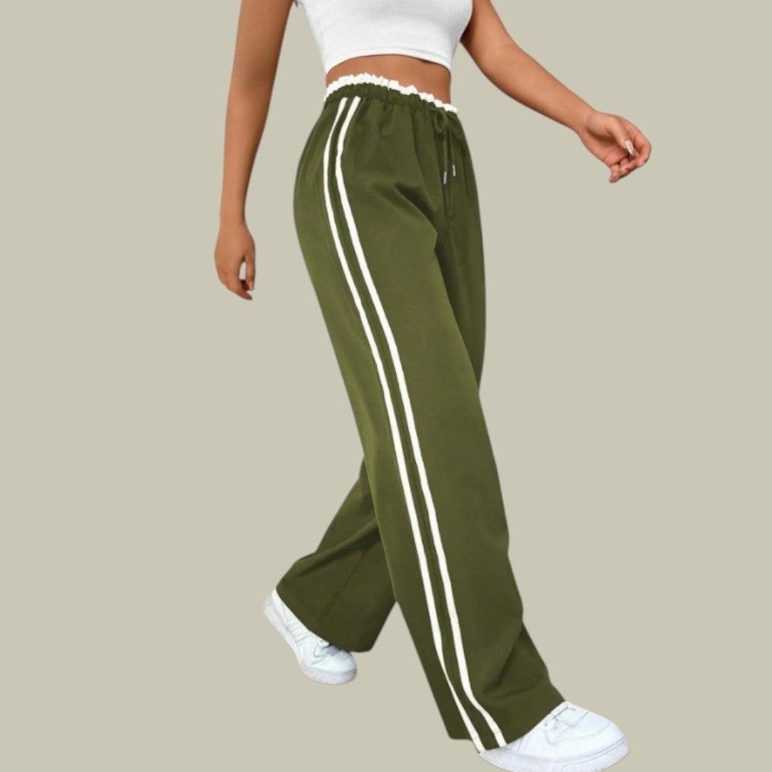 Womens Pants Sporty Wide Leg