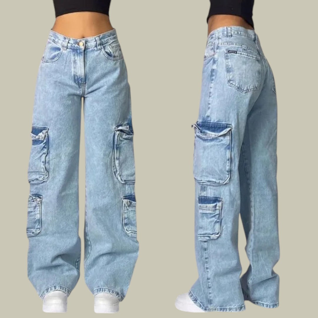 Womens Cargo Jeans