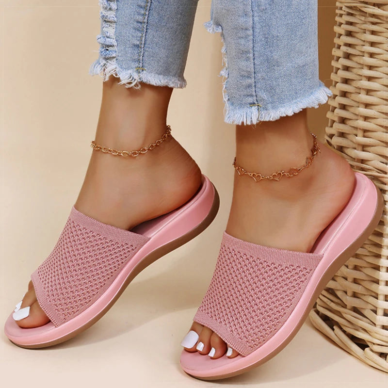 Women's orthopedic flip-flops with a soft sole and breathable upper – comfortable for summer 7