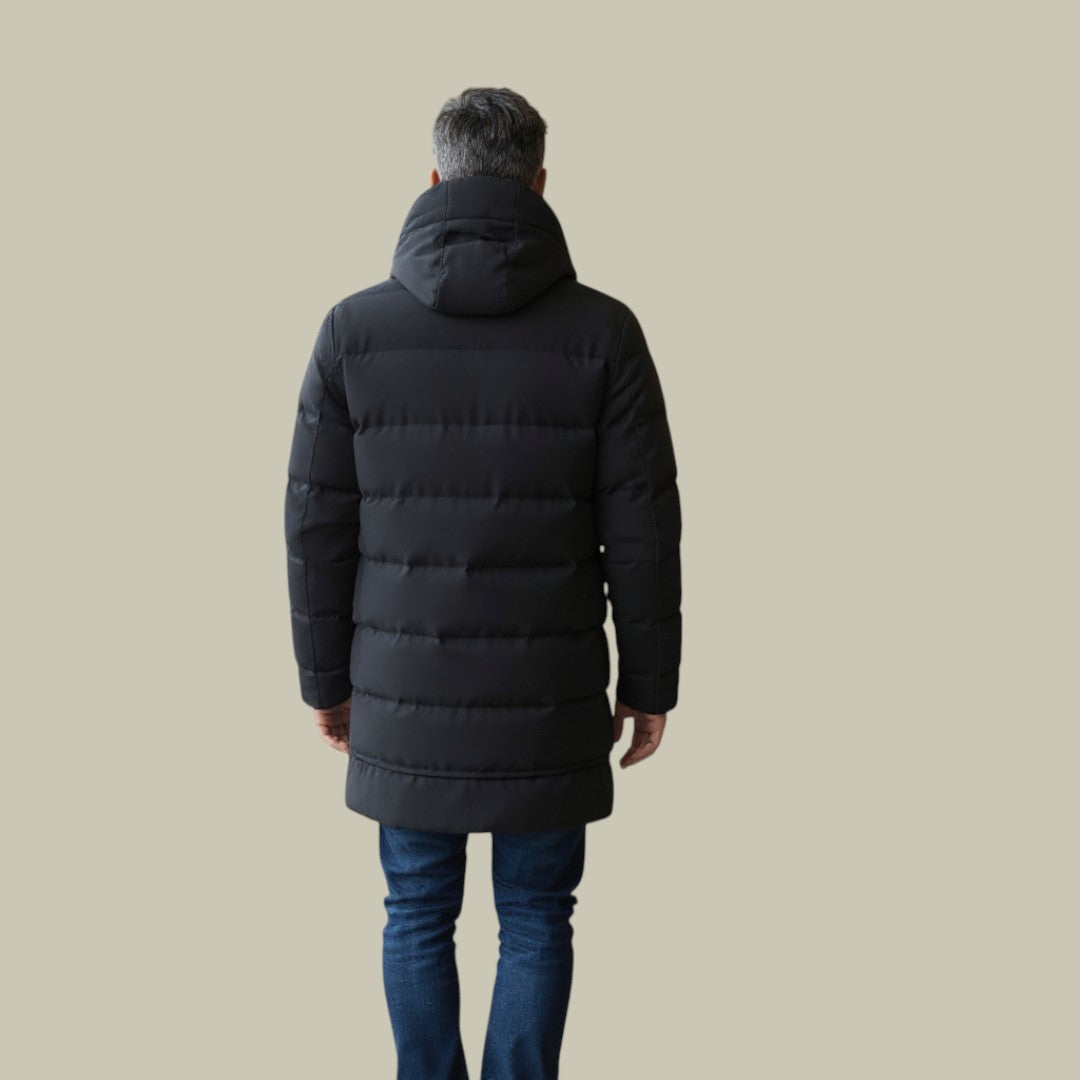 Mens Winter Puffer Jacket Long