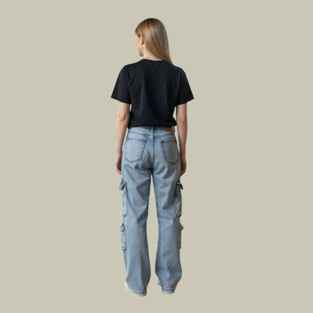 Womens Cargo Jeans