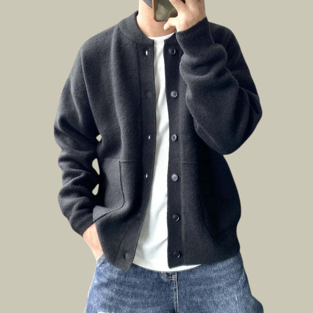 Mens Knitted Cardigan Autumn