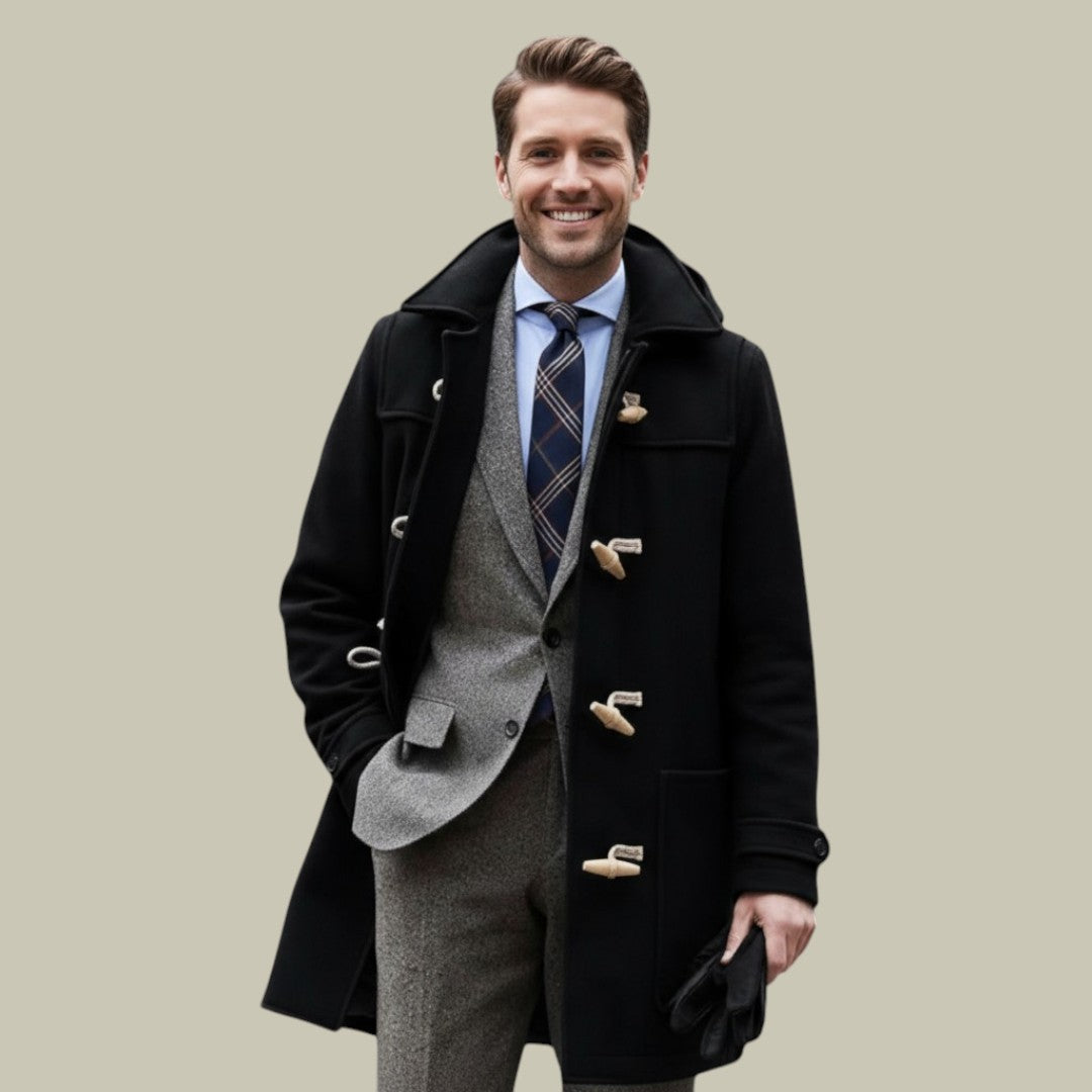 Mens Wool Trench Coat