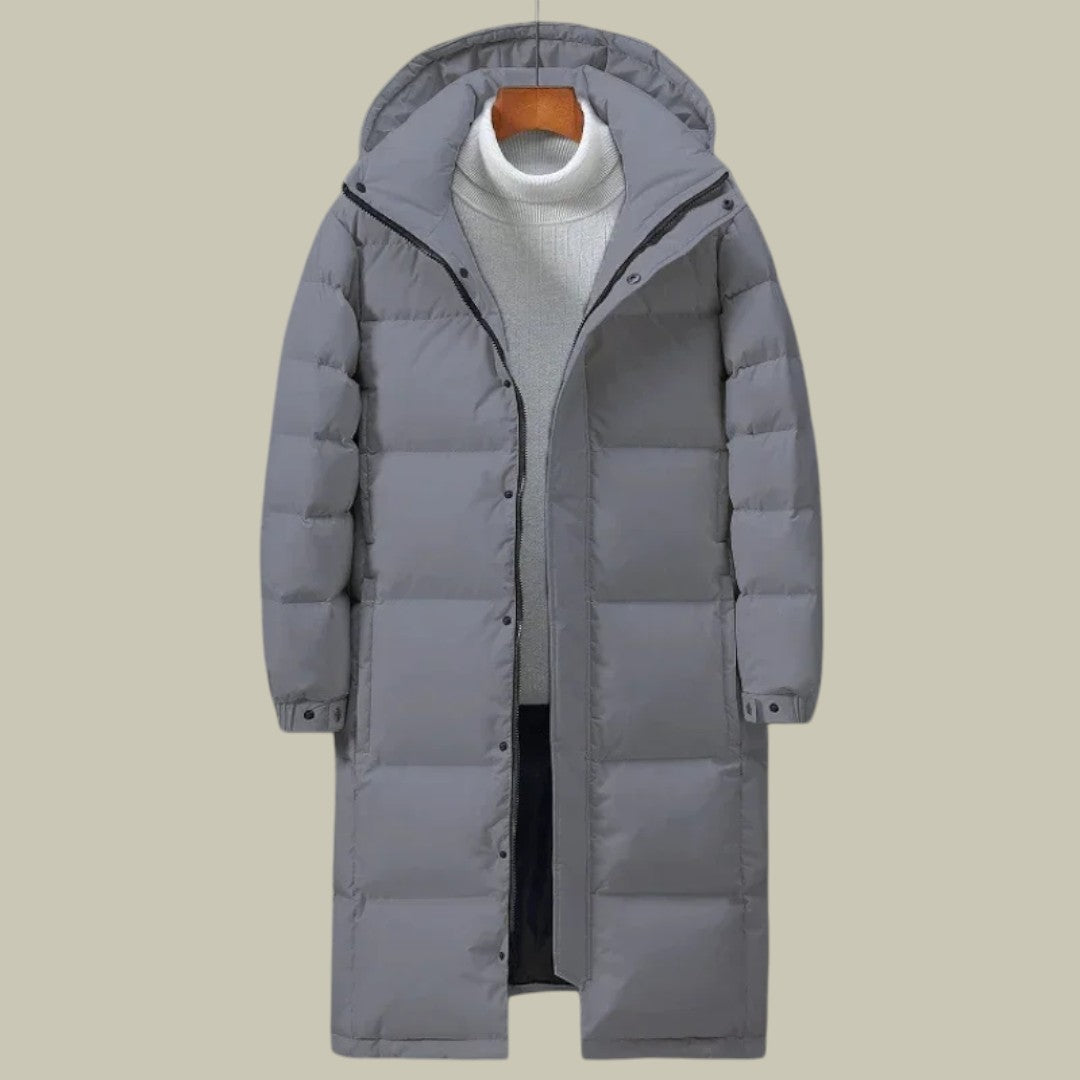 Mens Long Warm Puffer Jacket