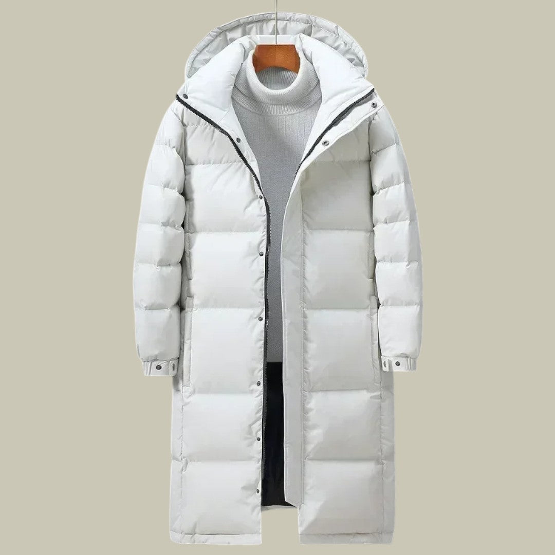 Mens Long Warm Puffer Jacket