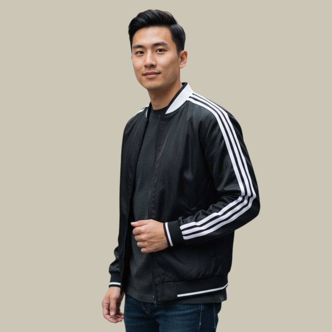 Mens Vest Warm Striped