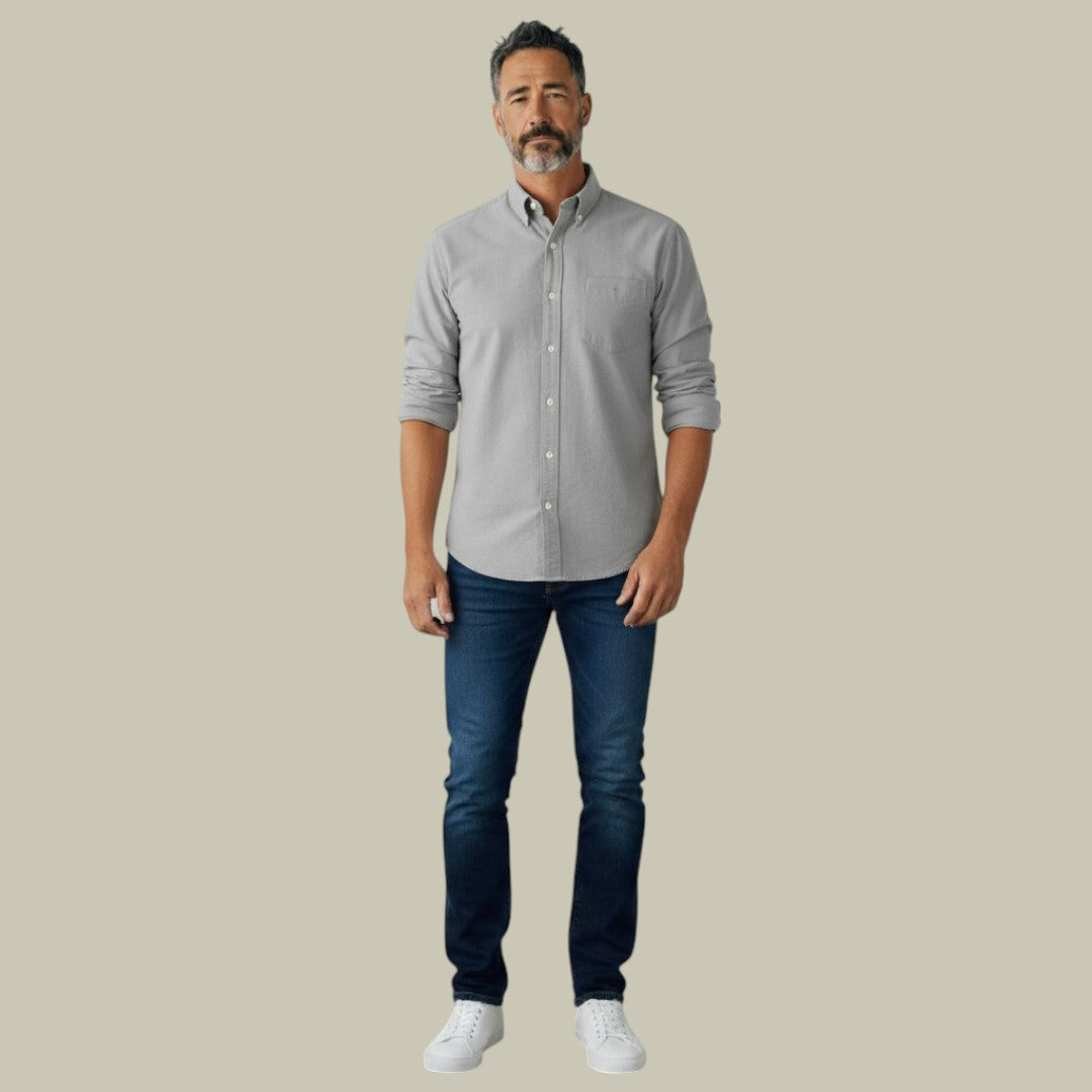 Mens Refined Long-Sleeve Shirt