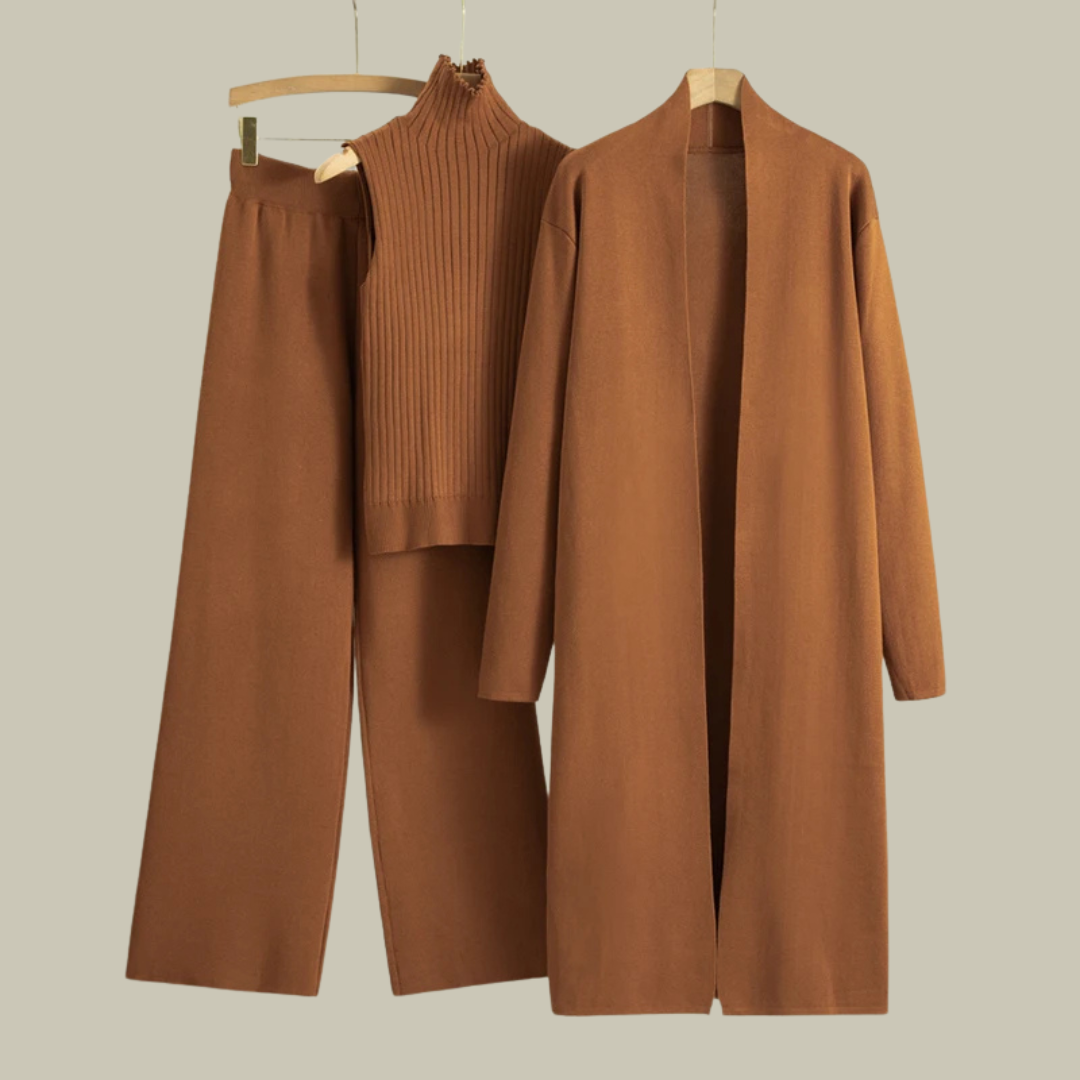 Womens Spring/Summer 3-Piece Cardigan Set