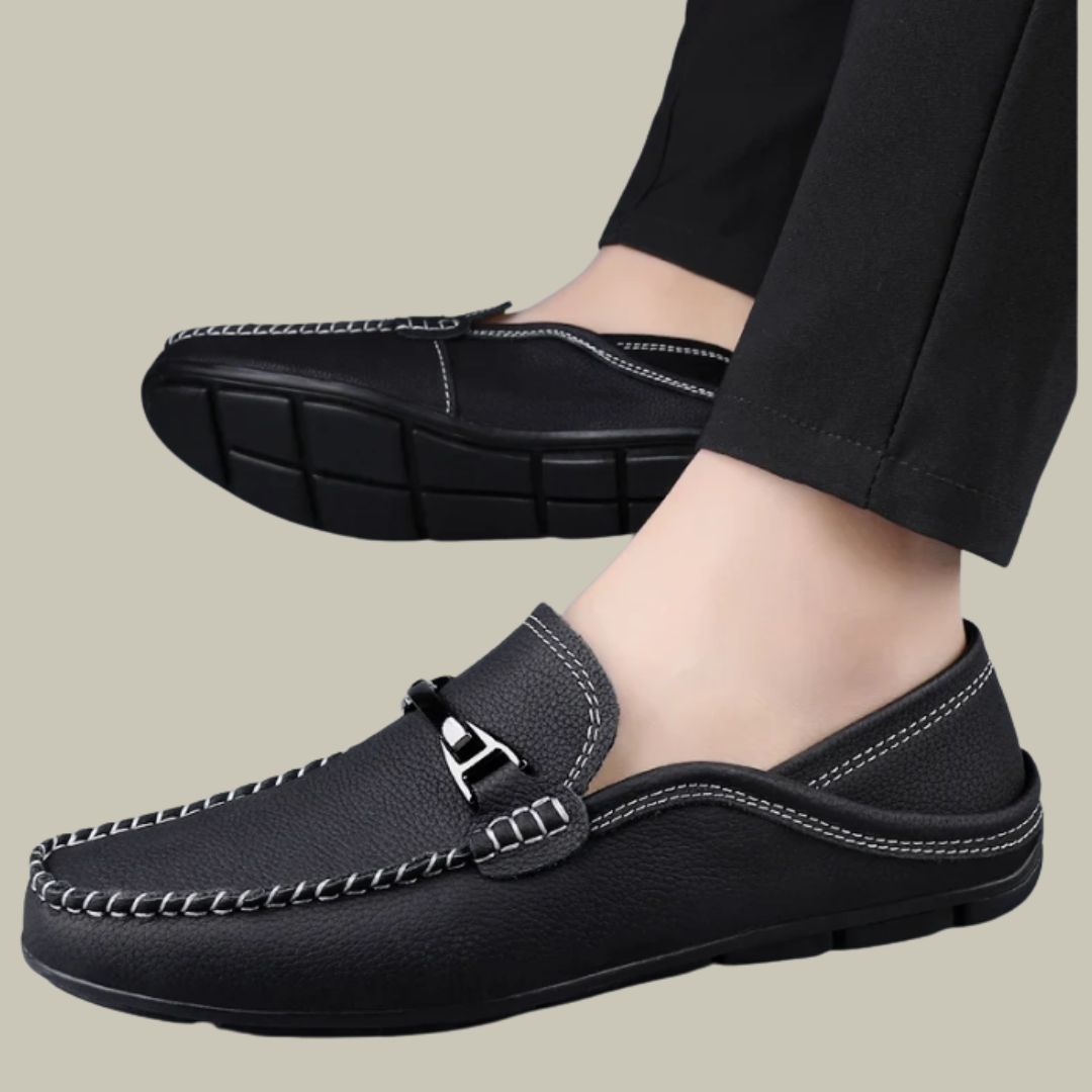George | Leather Slip-On Dress Loafers
