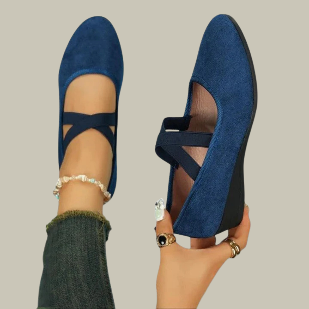 Women's Cross Strap Loafer Flats