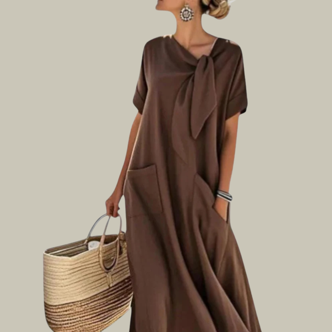 Women's Breathable Linen Maxi Dress