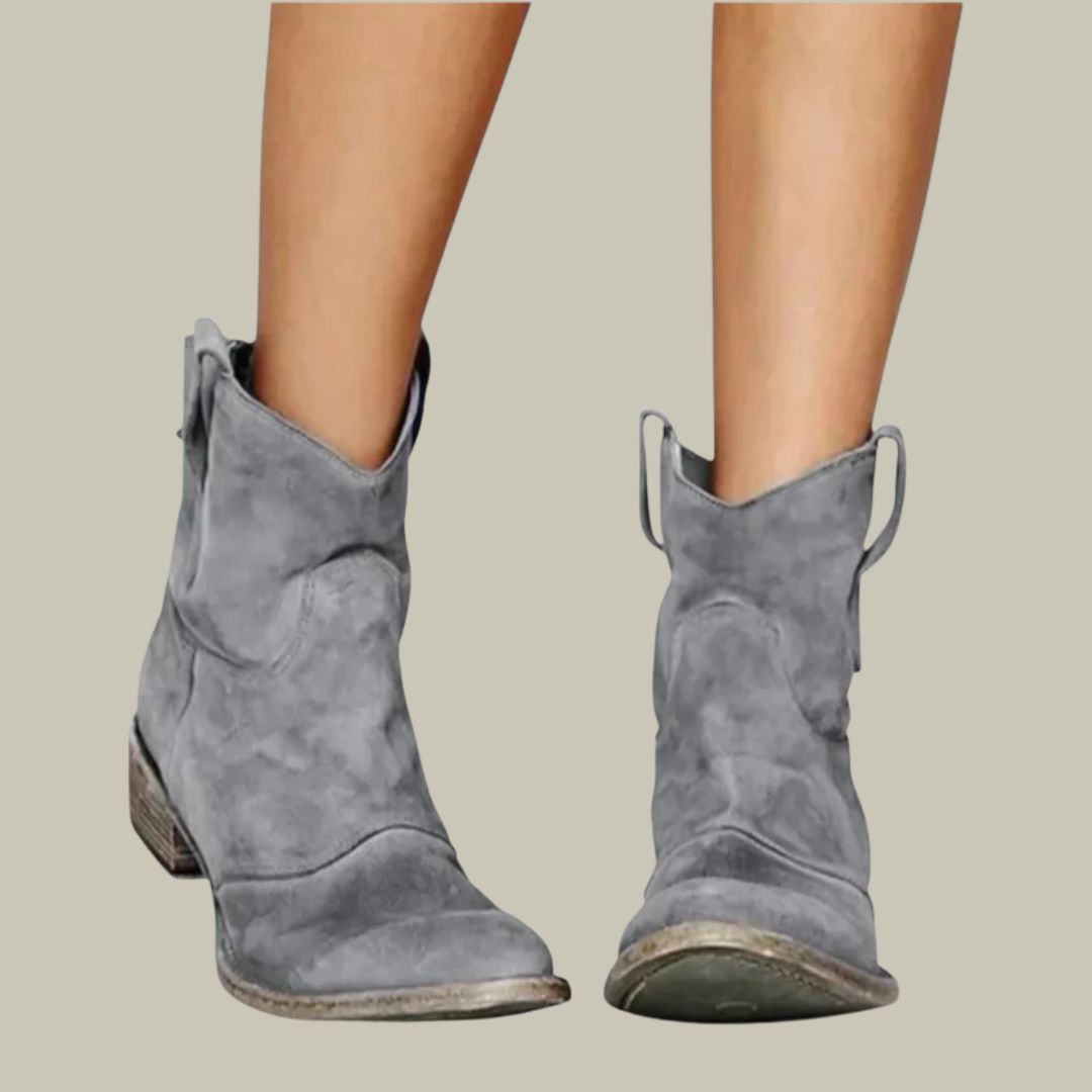 Women's Elegant Low Suede Ankle Boots