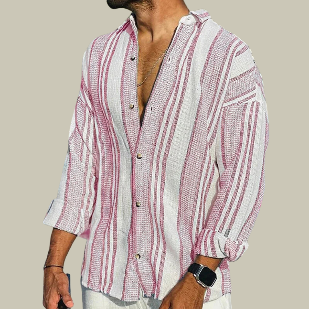 Mens Casual Linen Shirt