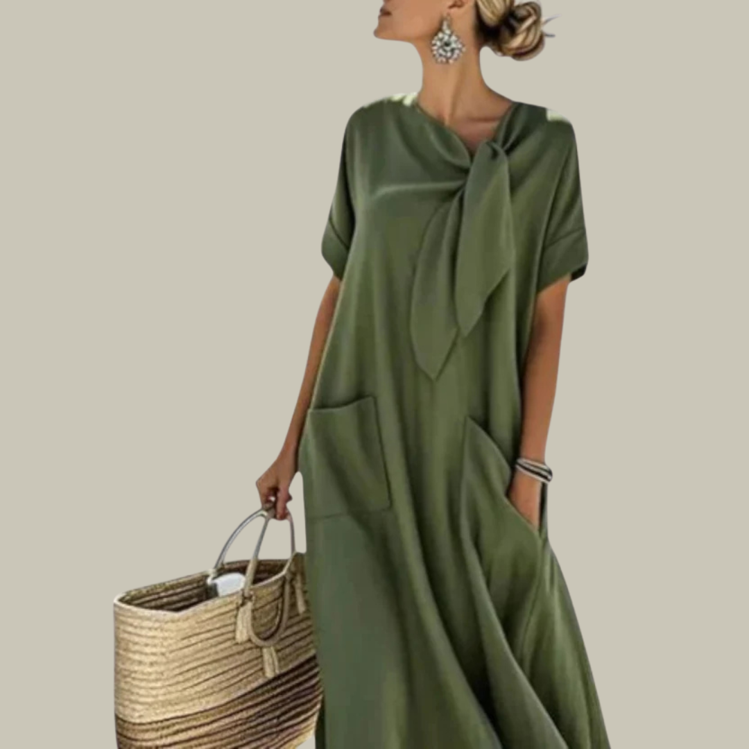 Women's Breathable Linen Maxi Dress