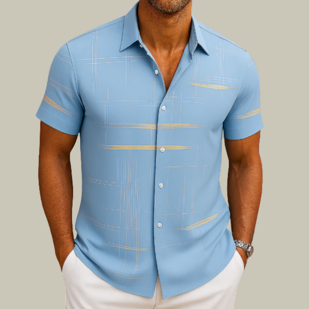 Men's Lightweight Short Sleeve Button Down Shirt