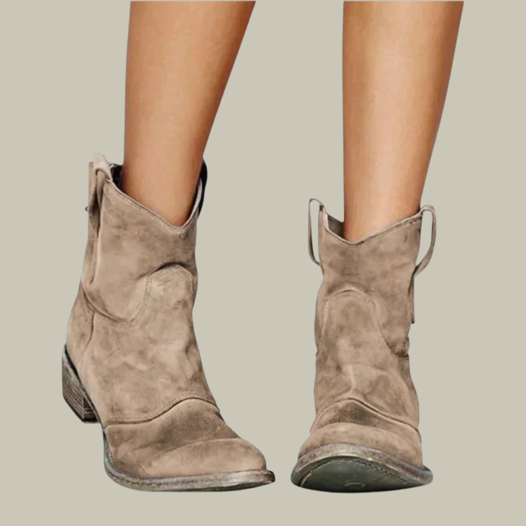 Women's Elegant Low Suede Ankle Boots