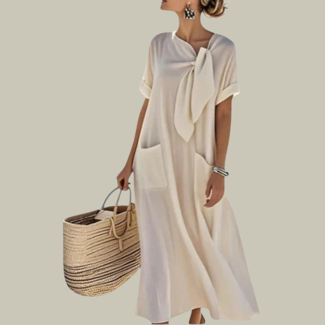 Women's Breathable Linen Maxi Dress