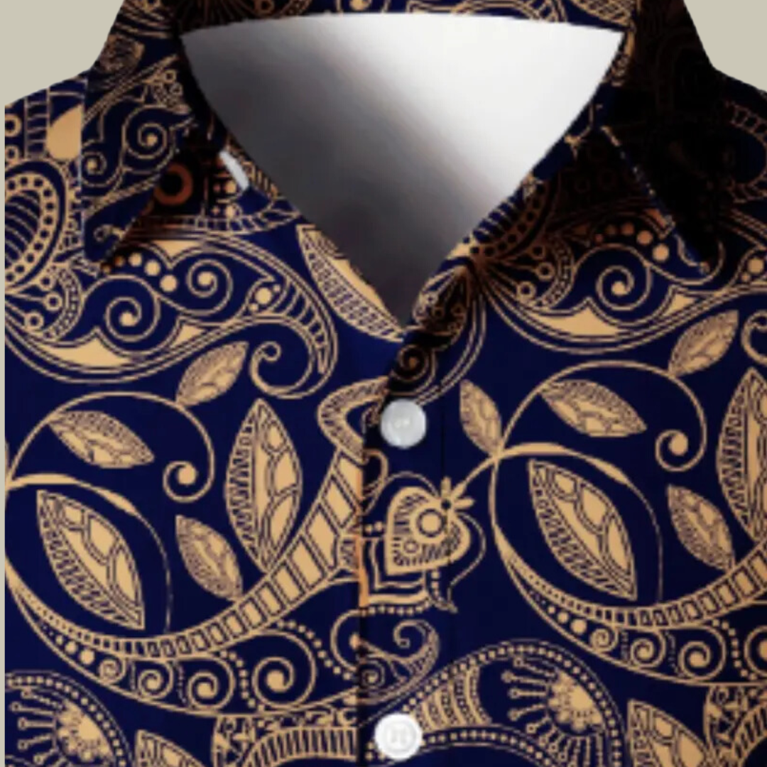 Floral Print Men's Shirt