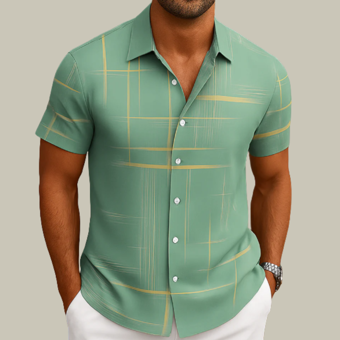 Men's Lightweight Short Sleeve Button Down Shirt