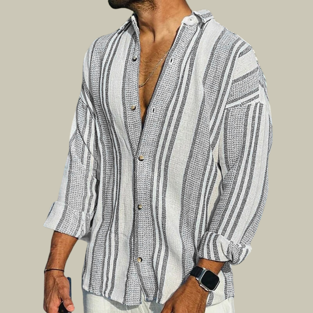 Mens Casual Linen Shirt