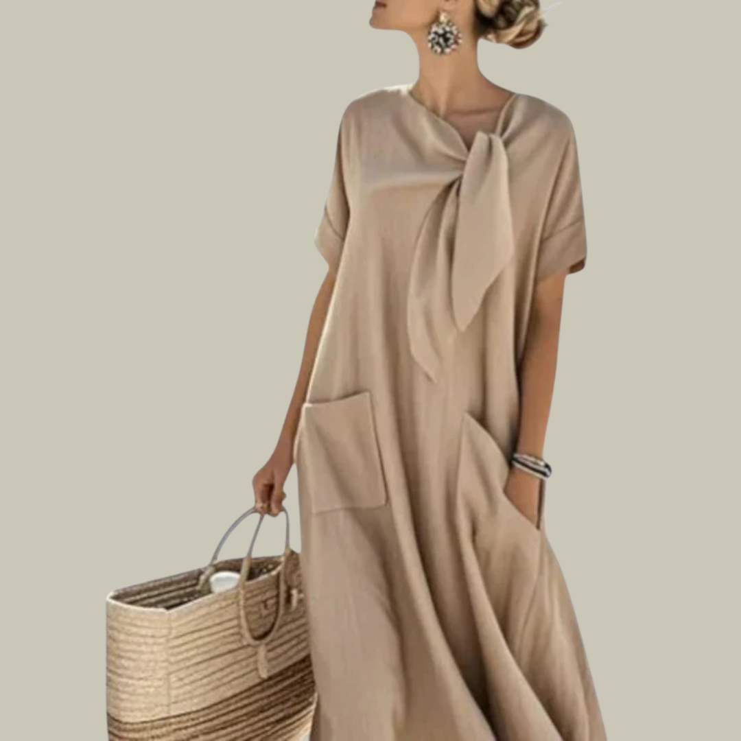 Women's Breathable Linen Maxi Dress
