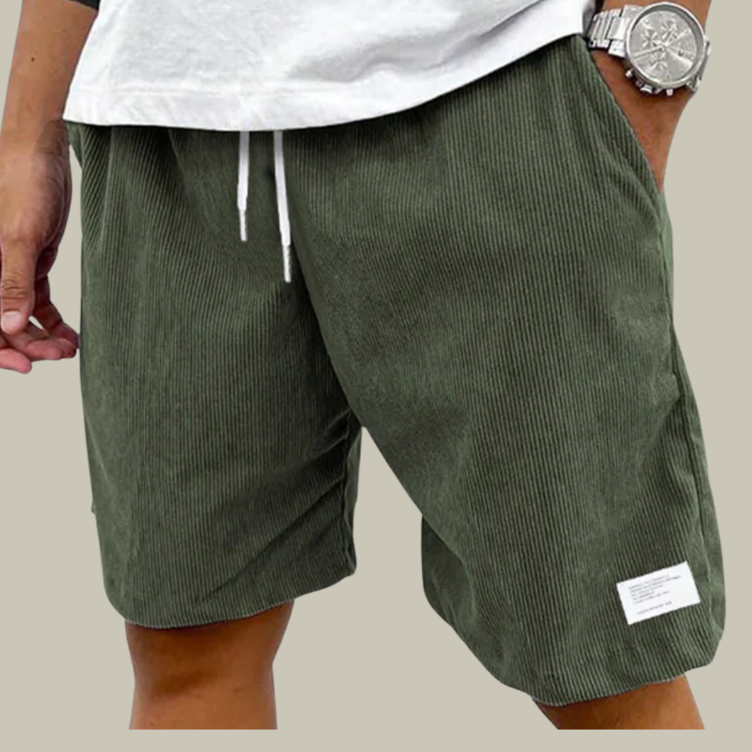 Men’s Corduroy Drawstring Shorts