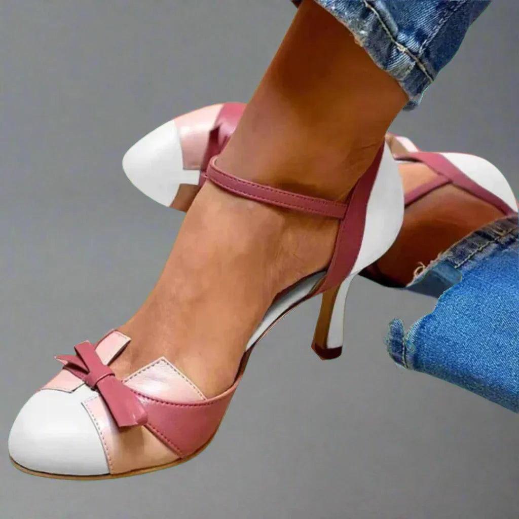 Barbara | Women's Classic Pumps with Bow Strap and Medium Heel 2