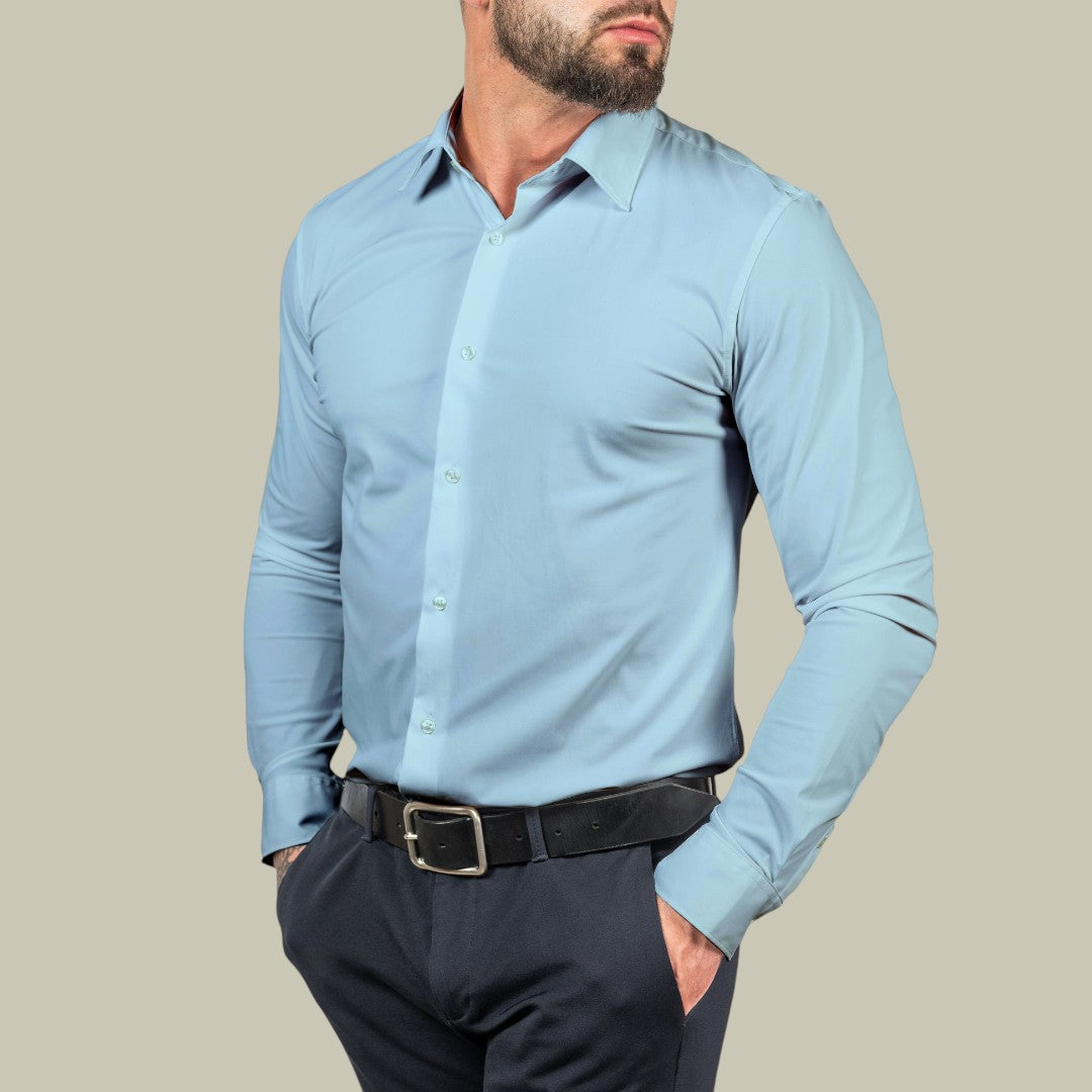 Mens Slim Fit Shirt Stretch