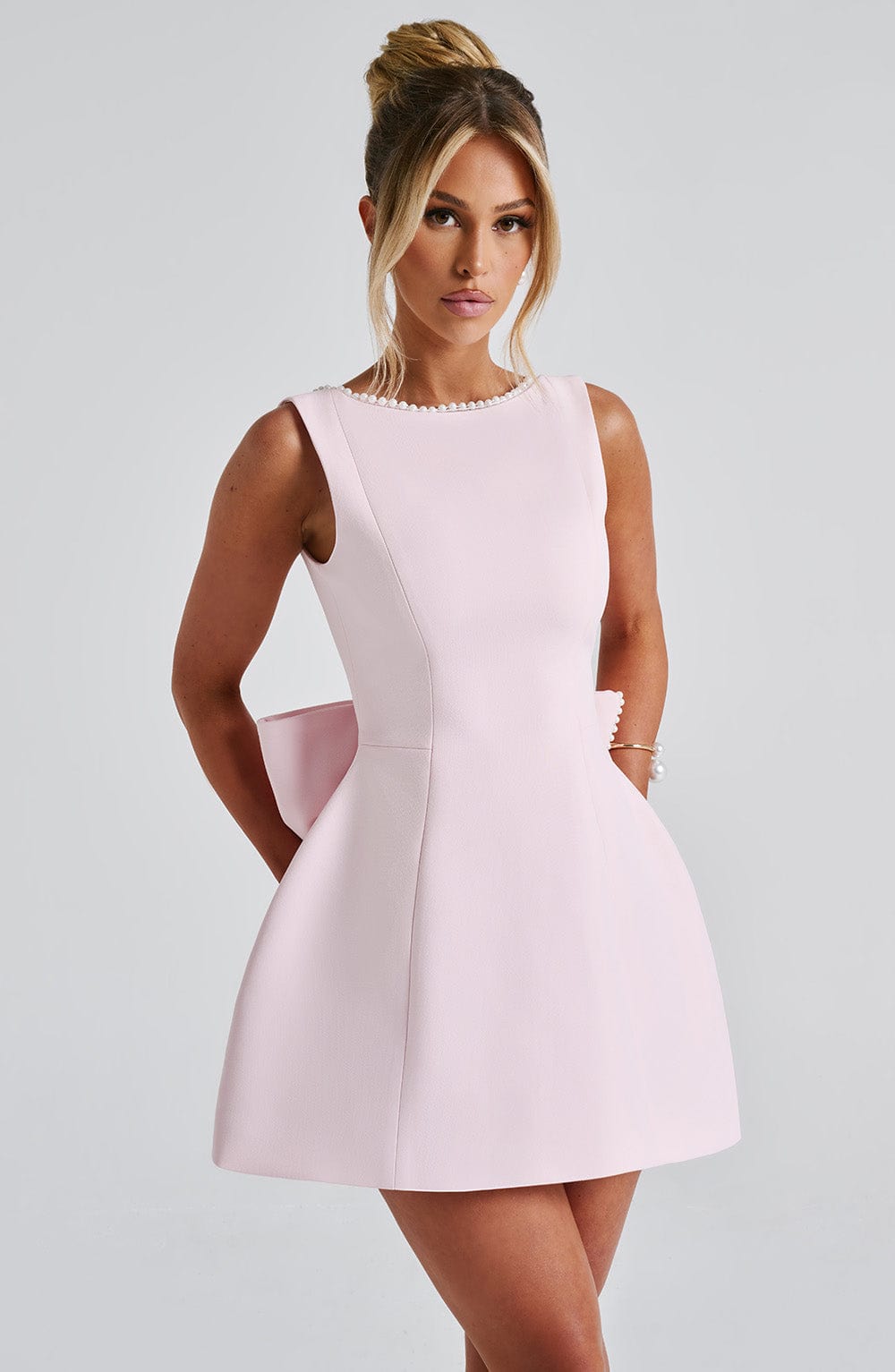 Catherine | Women's Wedding Guest Structured Mini Dress 1