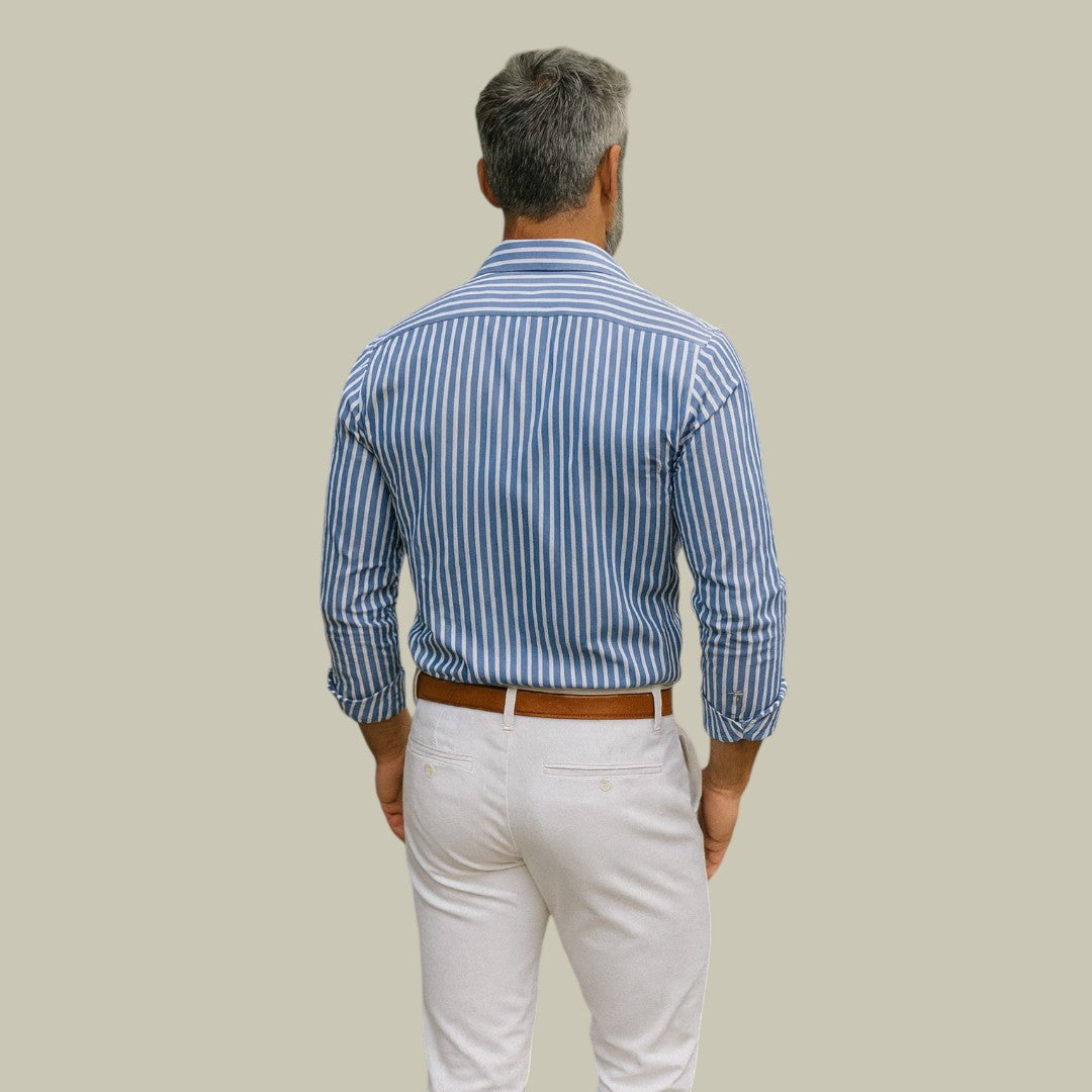 Mens Classy Stripe Longsleeve Shirt