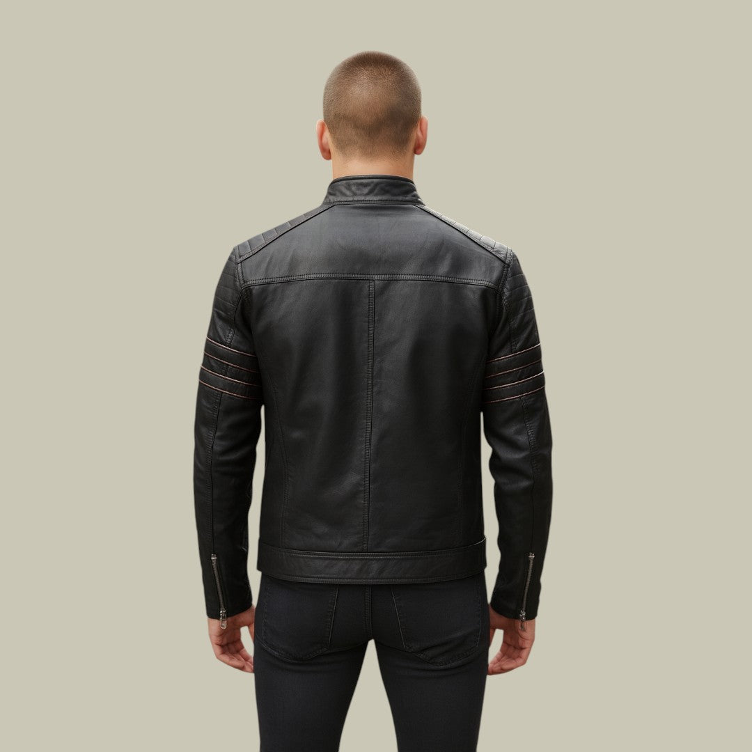 Men’s Leather Jacket Autumn