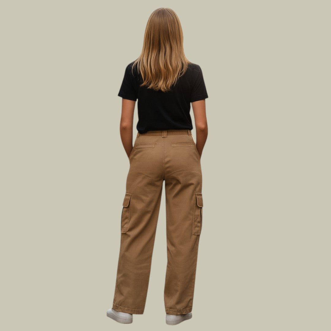 Womens Cargo Pants Wide Leg