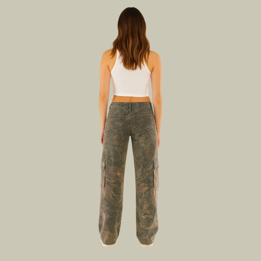 Womens Cargo Pants Camo