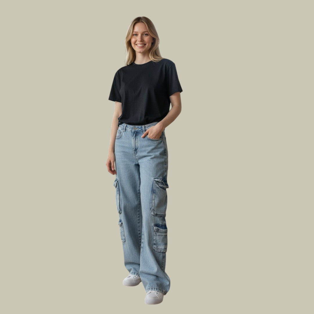 Womens Cargo Jeans