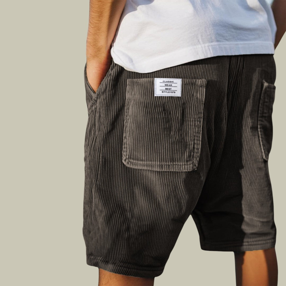 Mens Casual Corduroy Shorts