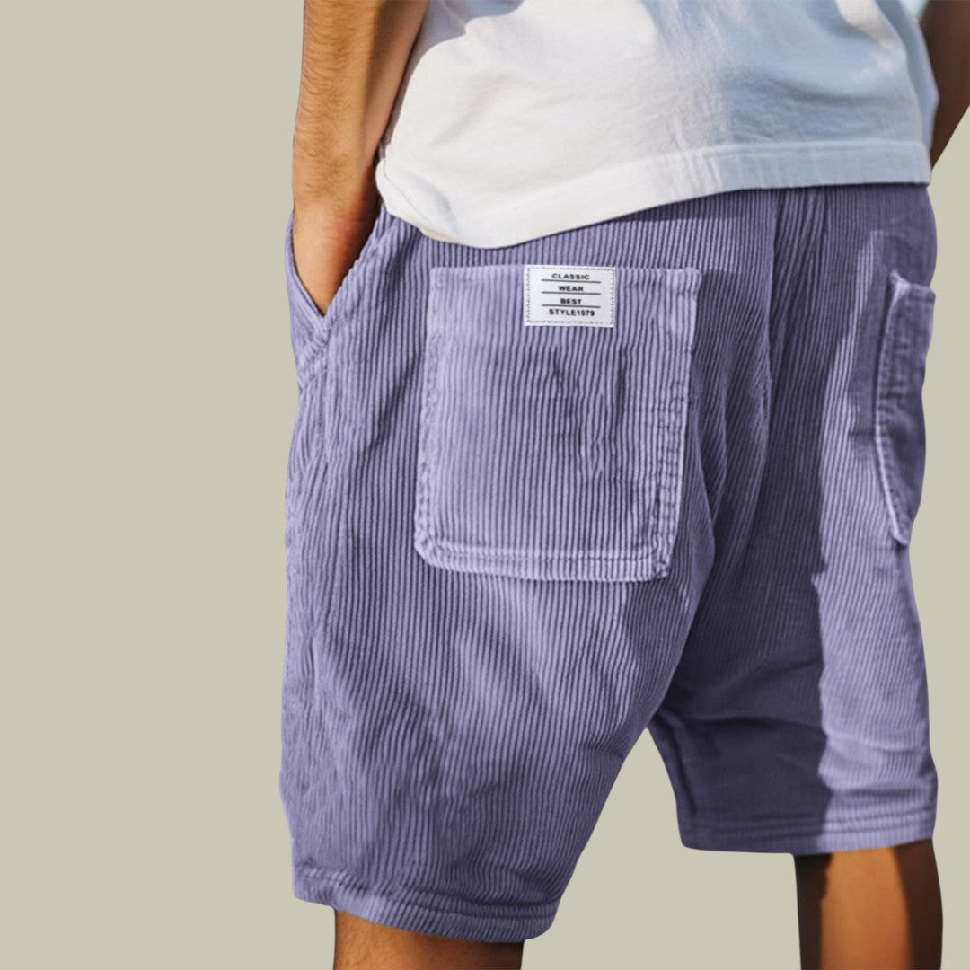 Mens Casual Corduroy Shorts
